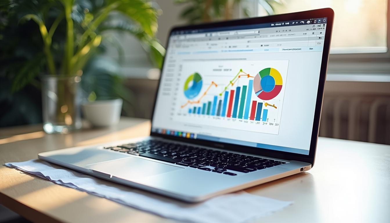 Excel 模板入门教程：一张展示预设计算表模板的桌面场景