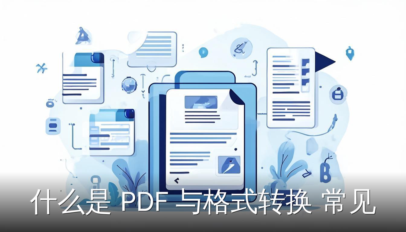 PDF与格式转换常见问题 概念图 展示PDF与Word之间的转换过程