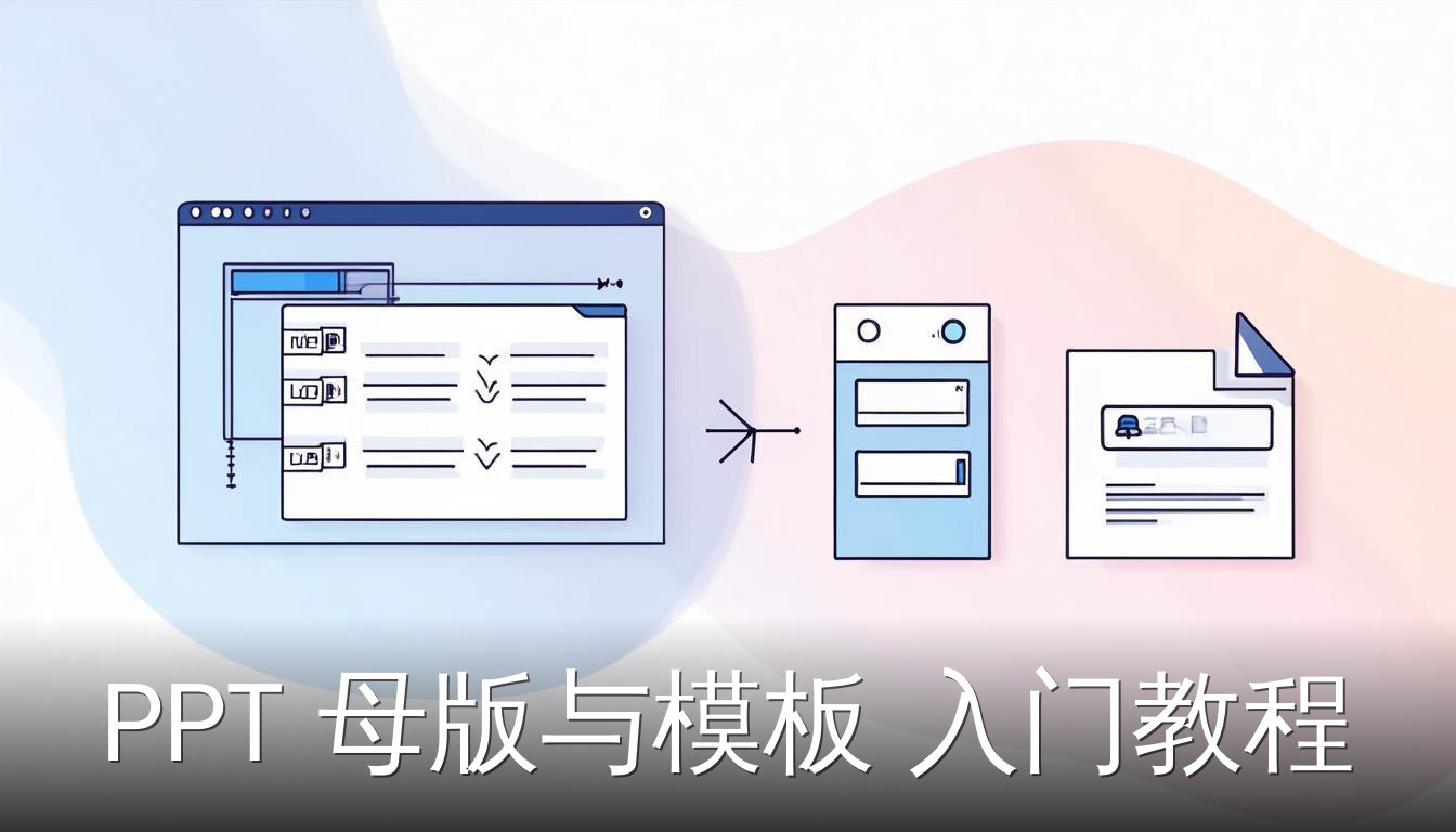 PPT母版与模板入门教程：母版视图与模板文件对比示意图