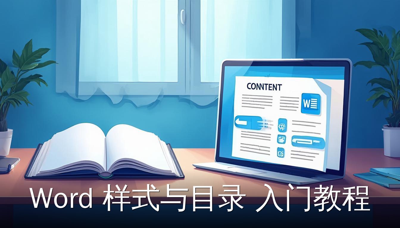 Word样式与目录入门教程：展示样式和目录如何让长文档排版统一且自动生成目录