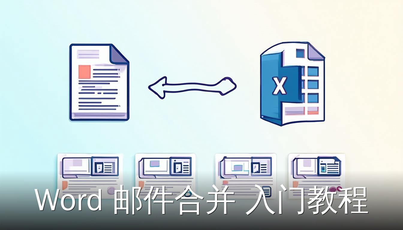 Word邮件合并入门教程：模板与数据源连接生成批量文档